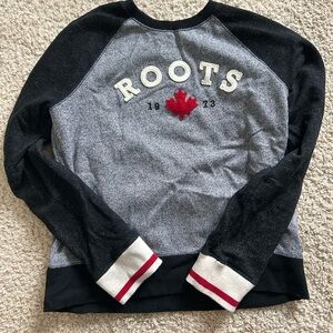 Roots Black and Gray Sweatshirt